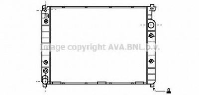 AVA QUALITY COOLING jr2008 -  Радиатор, охлаждение двигателя